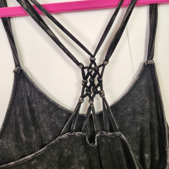 Jackson Rowe Black Sleeveless Swing Dress Boho Crochet Studded Bohemian New NWT - Picture 5 of 10